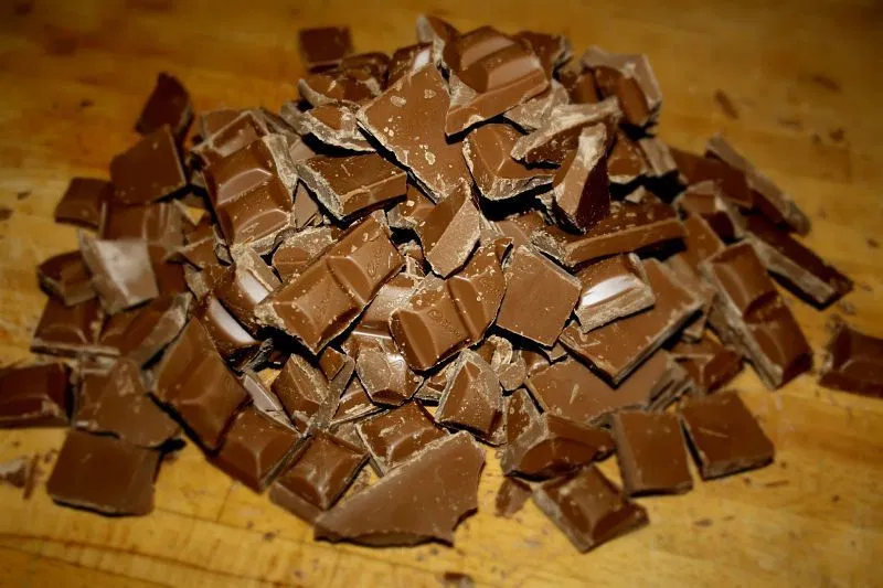 Chopped chocolate