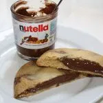 Nutella Stuffed Chocolate Chip Cookies  