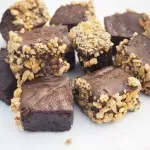 Brownie Bites with Cornflake & Pretzel Crunch