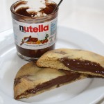 Nutella Stuffed Chocolate Chip Cookies  